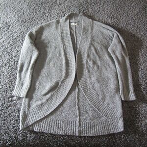 Ugg Fremont Fluffy Knit‎ Cardigan Womens M Open Front Circle Shape Lounge Preppy